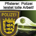 Foto: Polizei Heidelberg nimmt Pfisterer mit - auf Nachtfahrt!