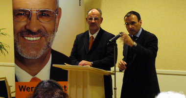 Foto Minister Andreas Renner und Werner Pfisterer MdL in Heidelberg am 25. Januar 2006