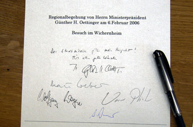 Foto 2 - Besuch MP Oettinger Wichernheim HD am 6.2.2006
