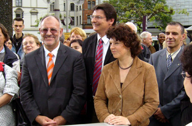 Foto 2 SWR-Sendung Ländersache auf dem Bismarckplatz in Heidelberg