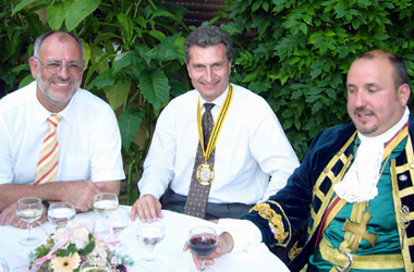Foto Perkeo Gesellschaft bei MP Oettinger Juli 2006