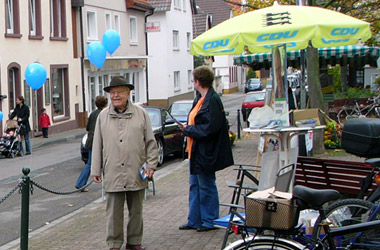 Foto Infostand der CDU Rohrbach