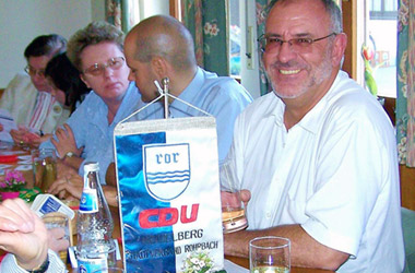 Foto CDU Rohrbach mit Werner Pfisterer MdL in der Besenwirtschaft