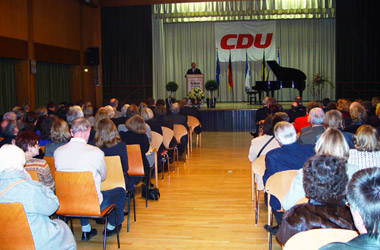 Werner Pfisterer MdL auf dem Neujahrsempfang der CDU Leimen - Rede von Ministerpräsident a.D. Erwin Teufel - Grußwort von OB-Kandidat Dr. Ulrich Vonderheid