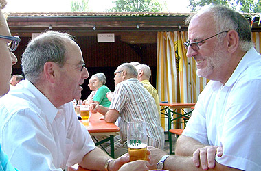 Werner Pfisterer MdL und Dr. Karl A. Lamers MdB auf dem Sommerfest der CDU Leimen