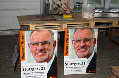 Plakatierung Werner Pfisterer MdL