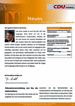 Newsletter der CDU-Gemeinderatsfraktion Heidelberg - Nov-Dez 2011