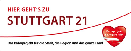Banner Stuttgart 21 - Grafik: © Die Crew / Bahnprojekt Stuttgart-Ulm