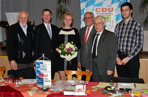 CDU Rohrbach: Dank an den scheidenden Vorsitzenden Gustav Gregor.