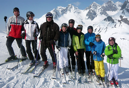 Gemeinsames traditionelles Skifahren von Mitgliedern der CDU-Landtagsfraktion BW in Lech
