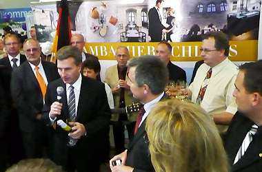 Foto: Werner Pfisterer MdL auf dem Mannheimer Maimarkt 2009