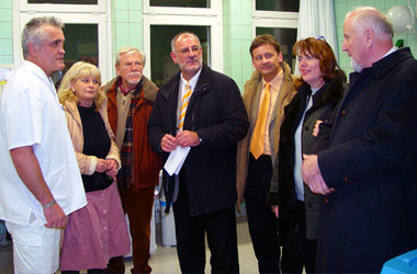 Werner Pfisterer MdL auf Nachttour 2006 durch die Stadt Heidelberg