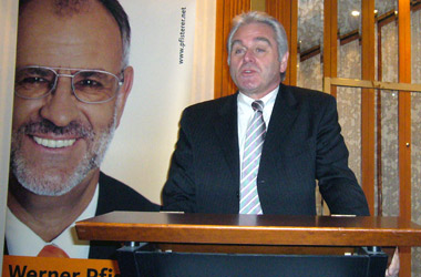 Foto 2: Innenminister Heribert Rech in Heidelberg