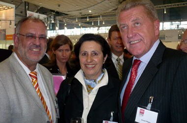Foto: MdL Pfisterer mit Minister Pfister auf der CeBIT2007