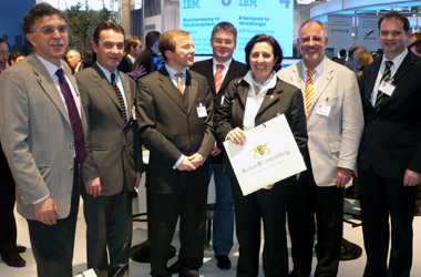 Foto2: MdL Pfisterer mit weiteren Landtagskollegen auf der CeBIT 2007