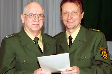 Verabschiedung des Ersten Polizeihauptkommissars Gerd Brand, Leiter des Polizeireviers Heidelberg-Süd