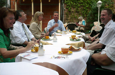 Foto3 CDU-Gemeinderatsfraktion Heidelberg in Eberbach / Gespräch mit Bürgermeister Bernhard Martin