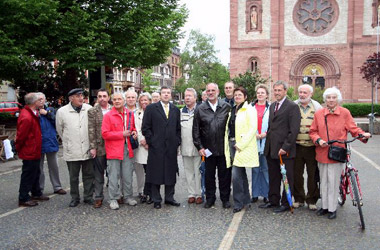 Foto3 Begehung der Weststadt: CDU-Gemeinderatsfraktion, KPV Heidelberg und CDU Weststadt