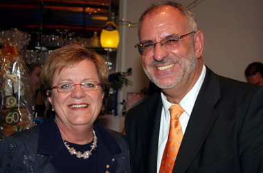Foto 2 Werner Pfisterer MdL gratulierte Handwerksmeisterin Margot Preisz (Kreishandwerkerschaft Heidelberg) zum 60. Geburtstag