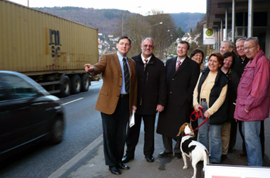 Foto: Werner Pfisterer MdL und CDU Altstadt/Schlierbach: Verkehrsproblematik in Schlierbach erörtert
