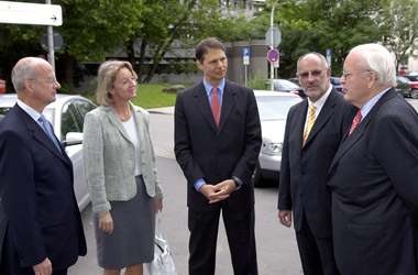 Foto Werner Pfisterer MdL trifft beim 2. Heidelberger Gesundheitstag Altbundespräsident Roman Herzog