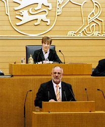 Foto Werner Pfisterer MdL: Rede im Landtag von Baden-Württemberg zum Thema Hochschulpolitik