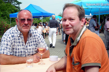 Foto2 Werner Pfisterer MdL: Jazzfrühschoppen des Heidelberger Weinguts Clauer