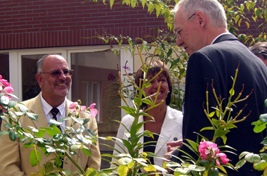 Foto Ministerin Dr. Stolz auf Einladung von Werner Pfisterer MdL in Heidelberg