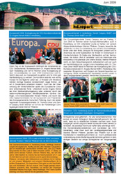 hd.report von Werner Pfisterer MdL - Ausgabe Juni 2009