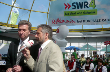 Foto: Werner Pfisterer MdL auf dem Mannheimer Maimarkt 2009