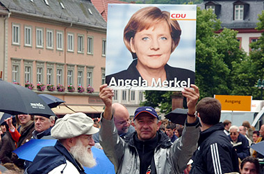 Europawahl 2009: Kundgebung der Vorsitzenden der CDU Deutschlands, Bundeskanzlerin Dr. Angela Merkel MdB, in Heidelberg