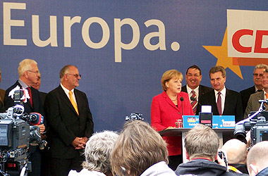 Europawahl 2009: Kundgebung der Vorsitzenden der CDU Deutschlands, Bundeskanzlerin Dr. Angela Merkel MdB, in Heidelberg