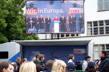 Europawahl 2009: Kundgebung der Vorsitzenden der CDU Deutschlands, Bundeskanzlerin Dr. Angela Merkel MdB, in Heidelberg