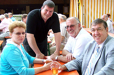 Werner Pfisterer MdL und Dr. Karl A. Lamers MdB auf dem Sommerfest der CDU Leimen