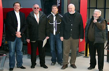 Foto Werner Pfisterer MdL und Stadtrat Klaus Weirich vor Ort in Heidelberg-Rohrbach: Besuch des Unternehmens VBE Heidelberg