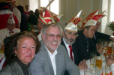 Foto Werner Pfisterer MdL bei den Heidelberger Trabanten