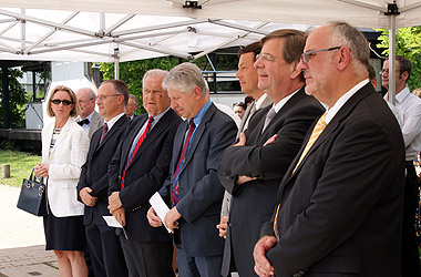 Spatenstich am 28. Juni 2010: Ein Neubau für die größte Universitäts-Pathologie in Deutschland