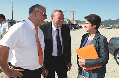 Umweltministerin Tanja Gönner: Die Bahnstadt Heidelberg ist ein Vorzeigemodell für ein energetisch sinnvolles Stadtentwicklungsprojekt