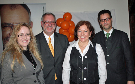 Dr. Nicole Marmé, Werner Pfisterer MdL, Monika Becker und Peter Hauk MdL