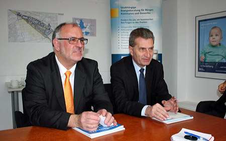 Werner Pfisterer MdL und EU-Kommissar Günther H. Oettinger