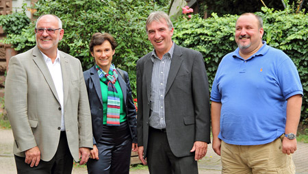 Foto (v.l.n.r.): Werner Pfisterer, Sabine Kurtz MdL, Karl Klein MdL und Thomas Barth. - Foto: Busse